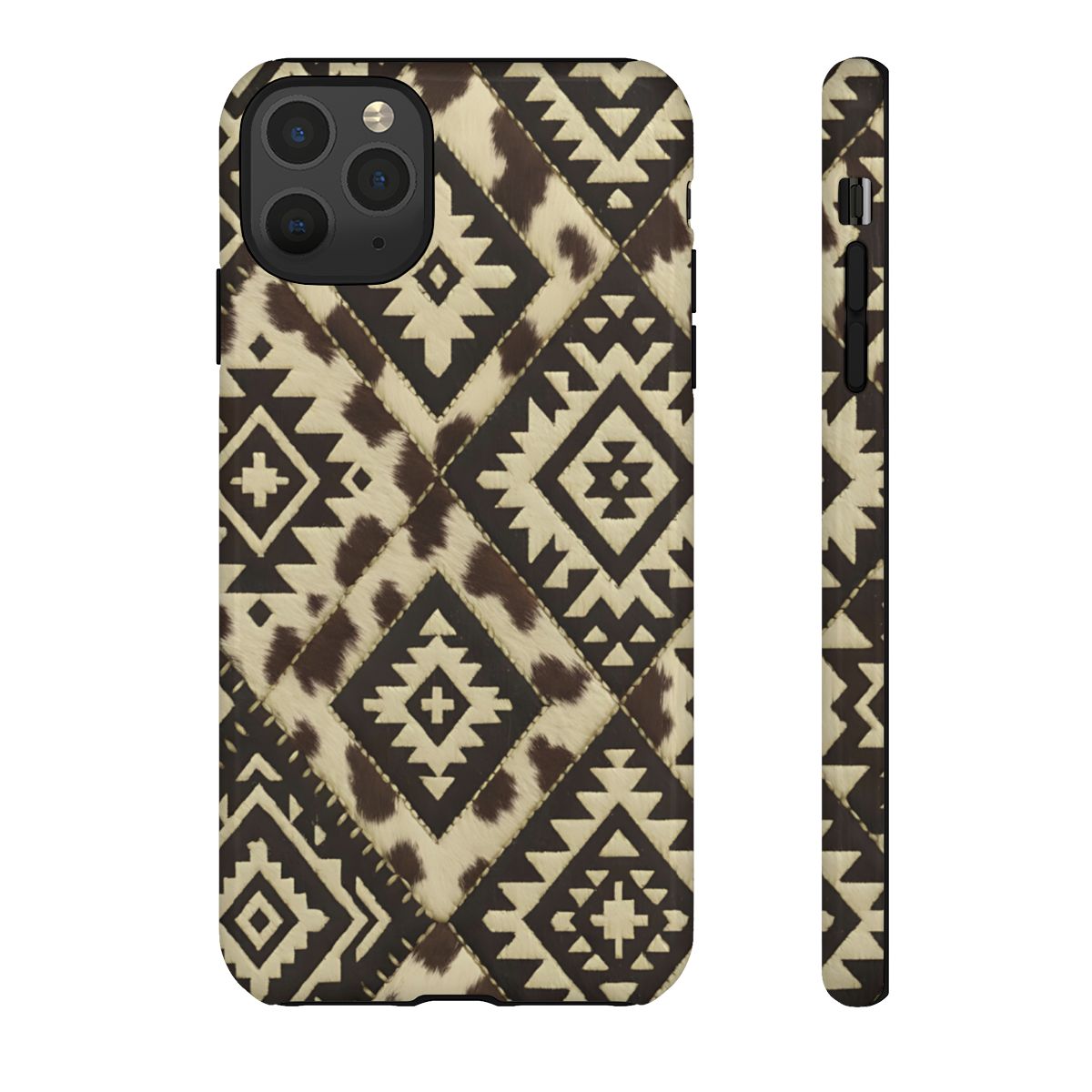 Chocolate Aztec Quilt Tough Phone Case