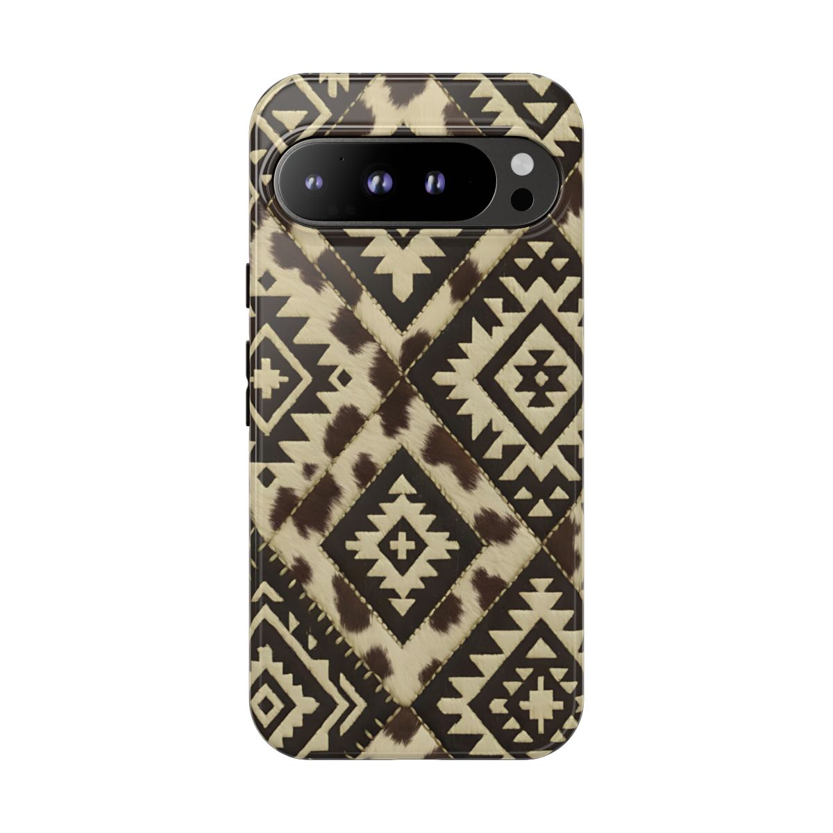 Chocolate Aztec Quilt Tough Phone Case
