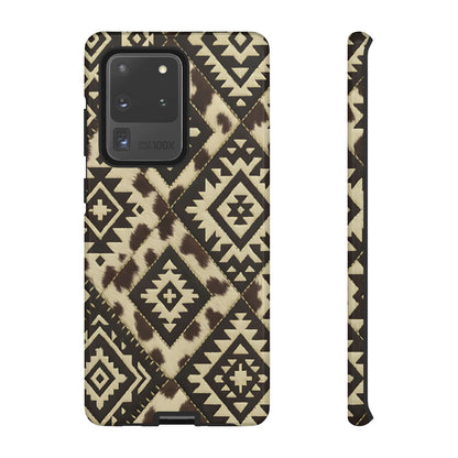 Chocolate Aztec Quilt Tough Phone Case