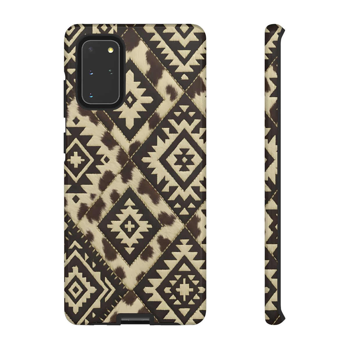 Chocolate Aztec Quilt Tough Phone Case