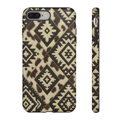 Chocolate Aztec Quilt Tough Phone Case