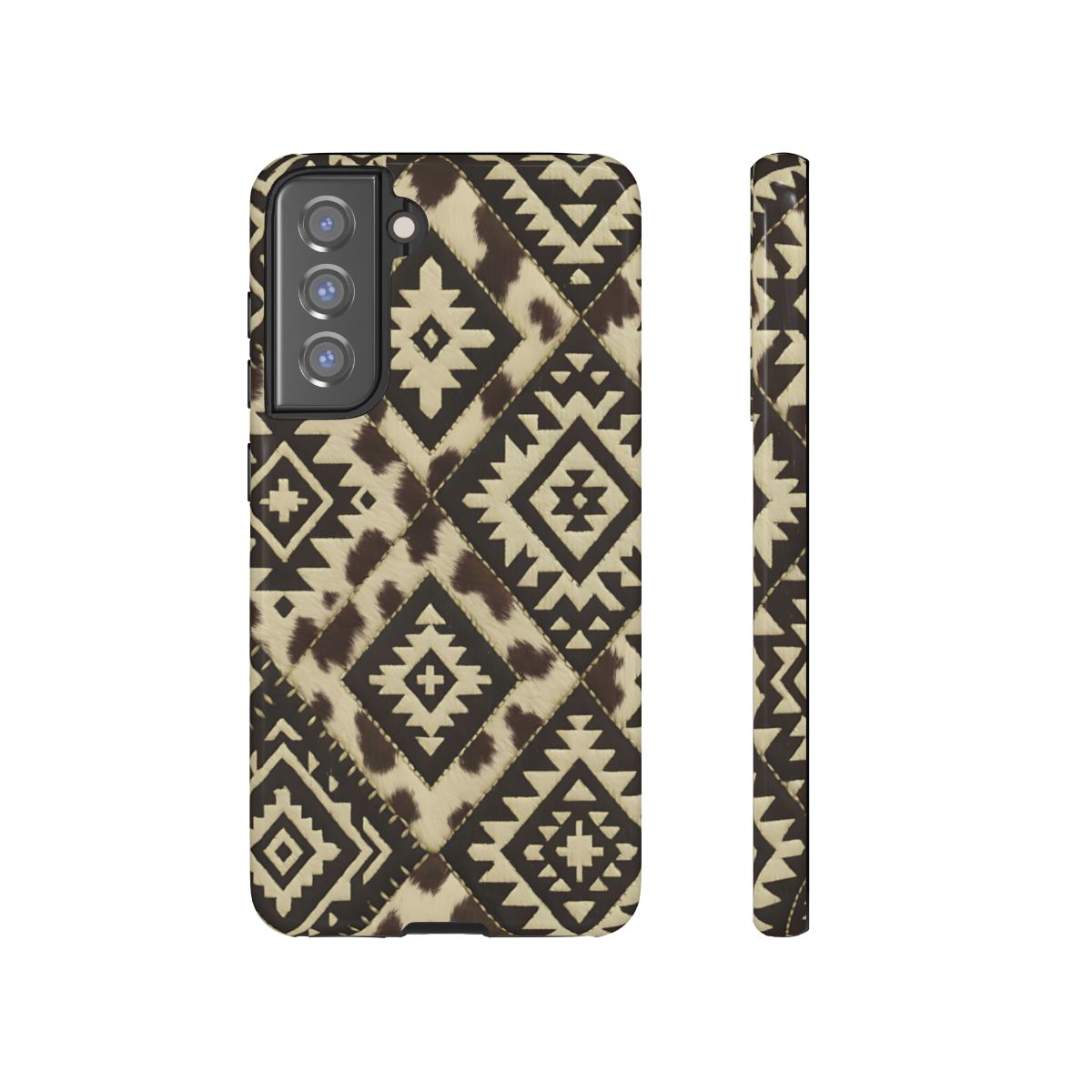 Chocolate Aztec Quilt Tough Phone Case