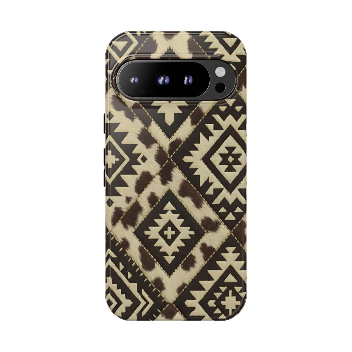 Chocolate Aztec Quilt Tough Phone Case