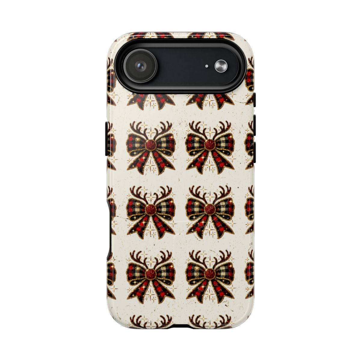 Christmas Antlers + Bows Magnetic Case
