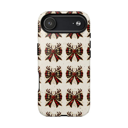 Christmas Antlers + Bows Magnetic Case