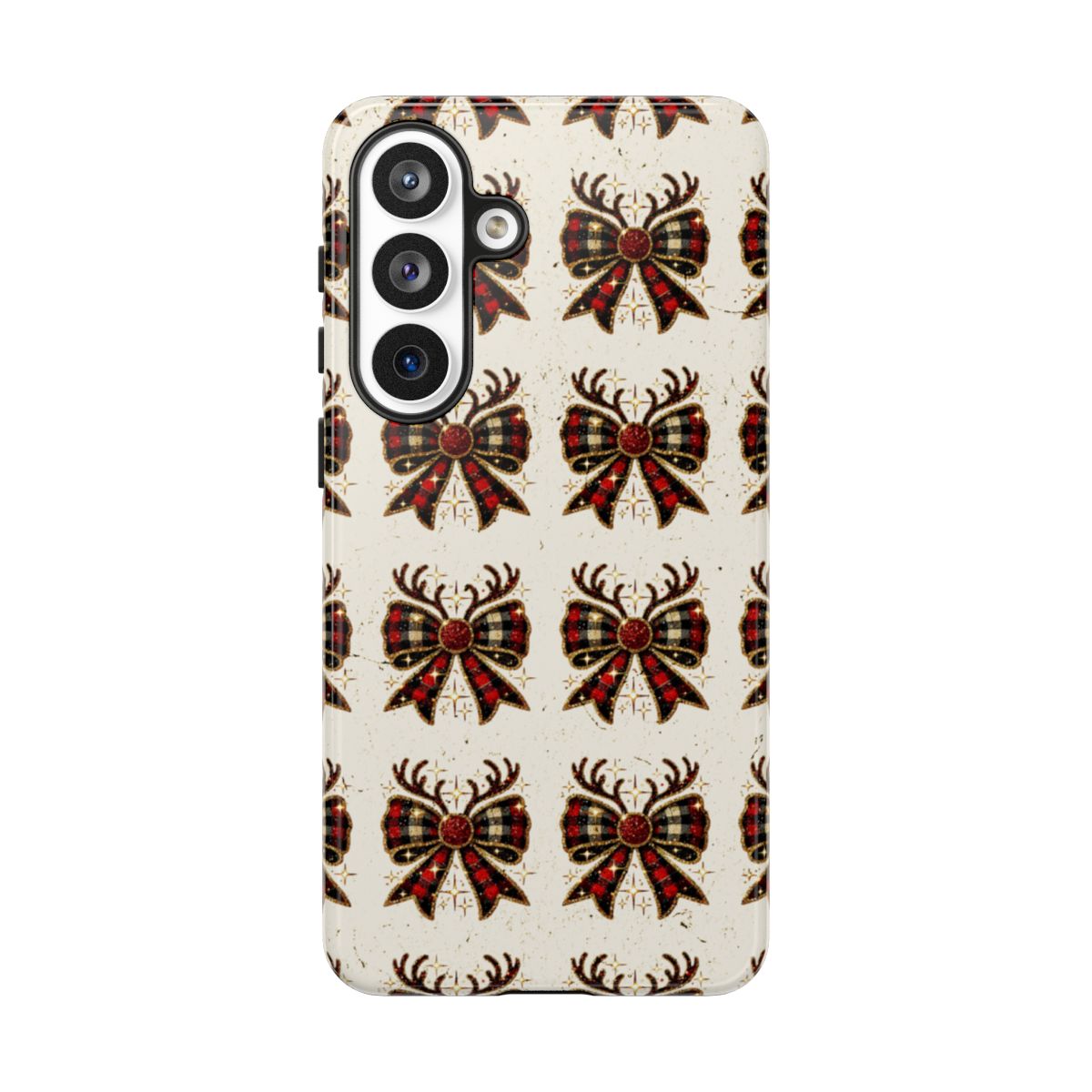 Christmas Antlers + Bows Tough Case