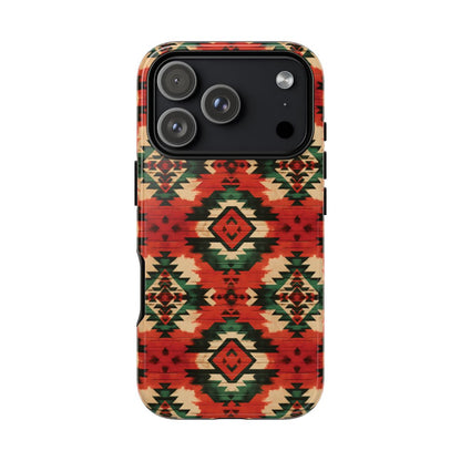 Christmas Aztec Tough Case - iPhone 18 Pro