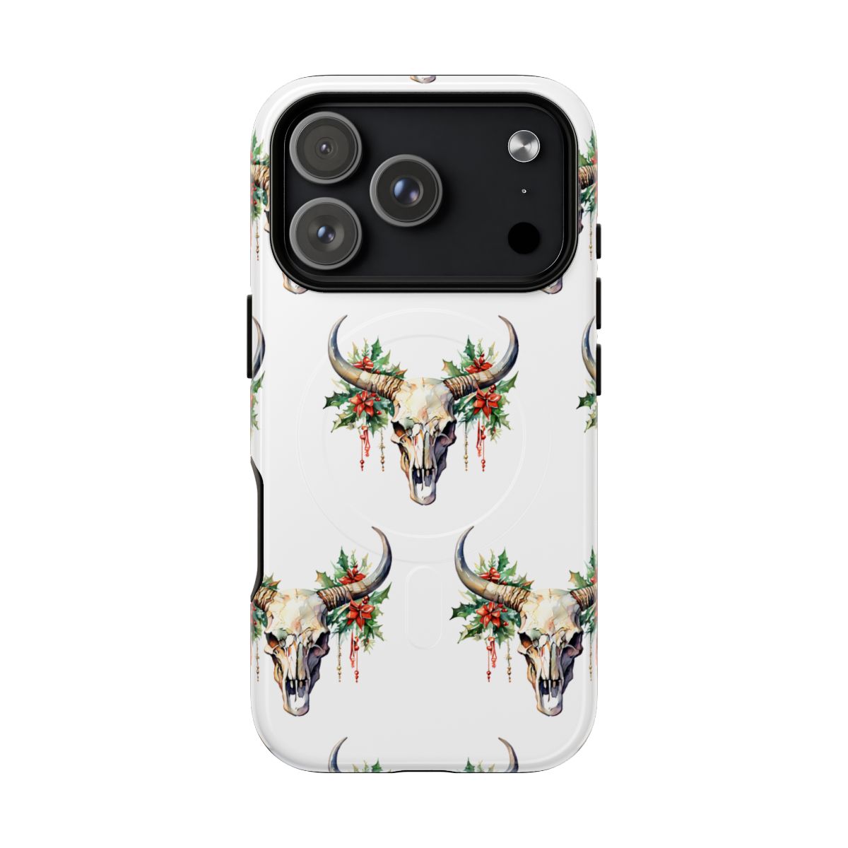 Christmas Bull Skull Magnetic Case - iPhone 18 Pro