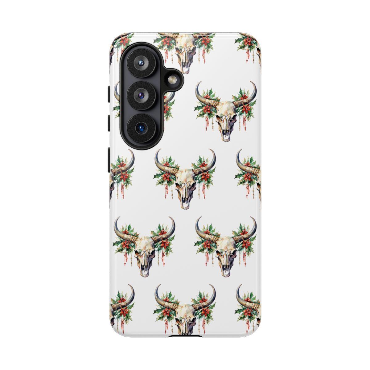 Christmas Bull Skull Tough Case