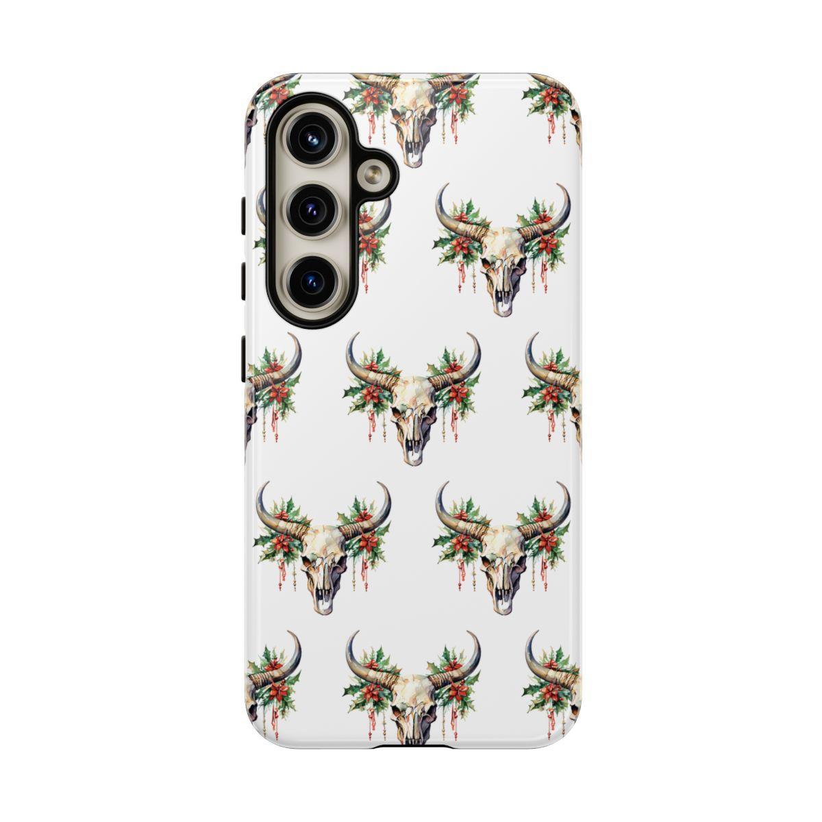 Christmas Bull Skull Tough Case