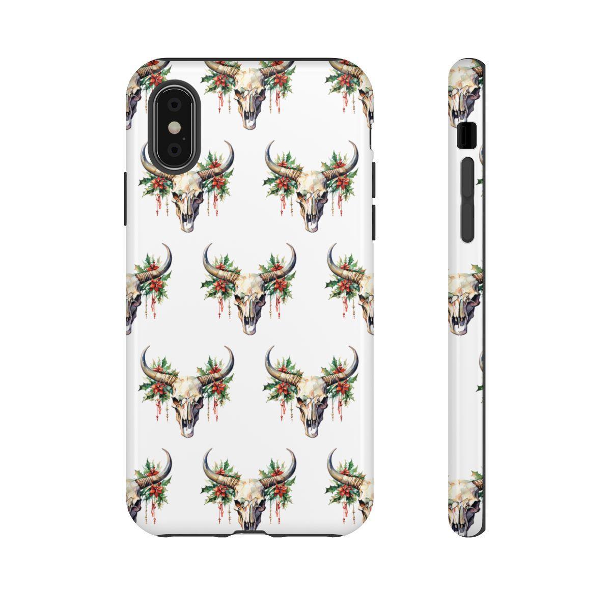 Christmas Bull Skull Tough Case