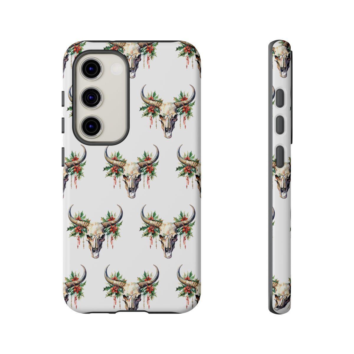 Christmas Bull Skull Tough Case