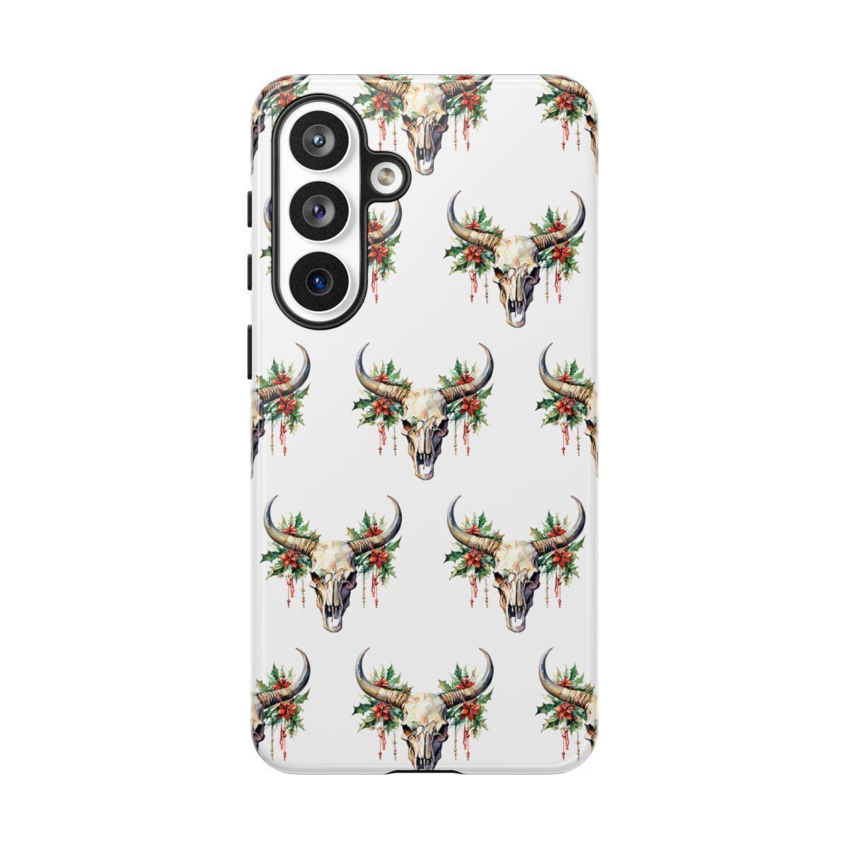 Christmas Bull Skull Tough Case