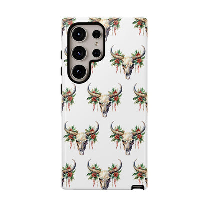 Christmas Bull Skull Tough Case