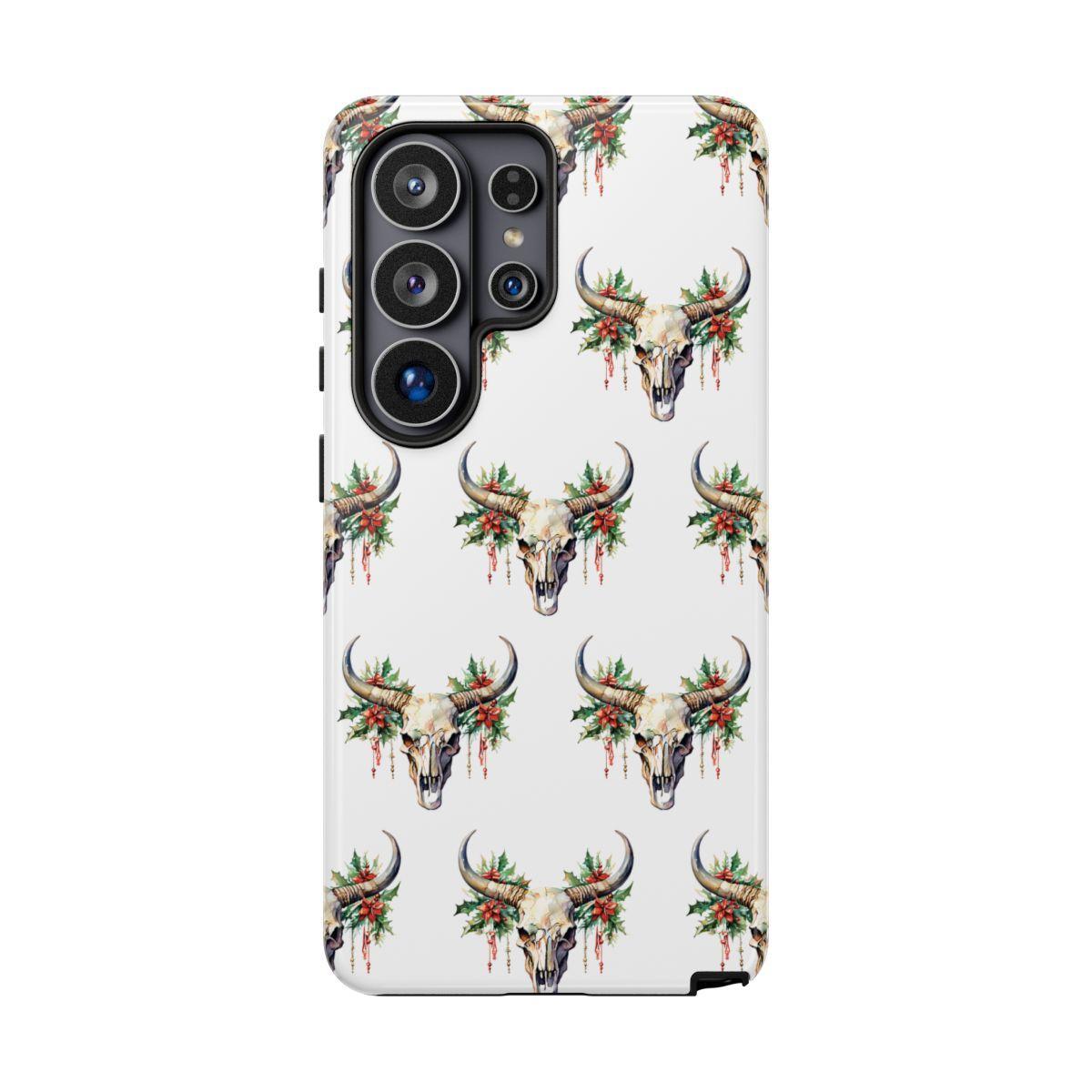 Christmas Bull Skull Tough Case