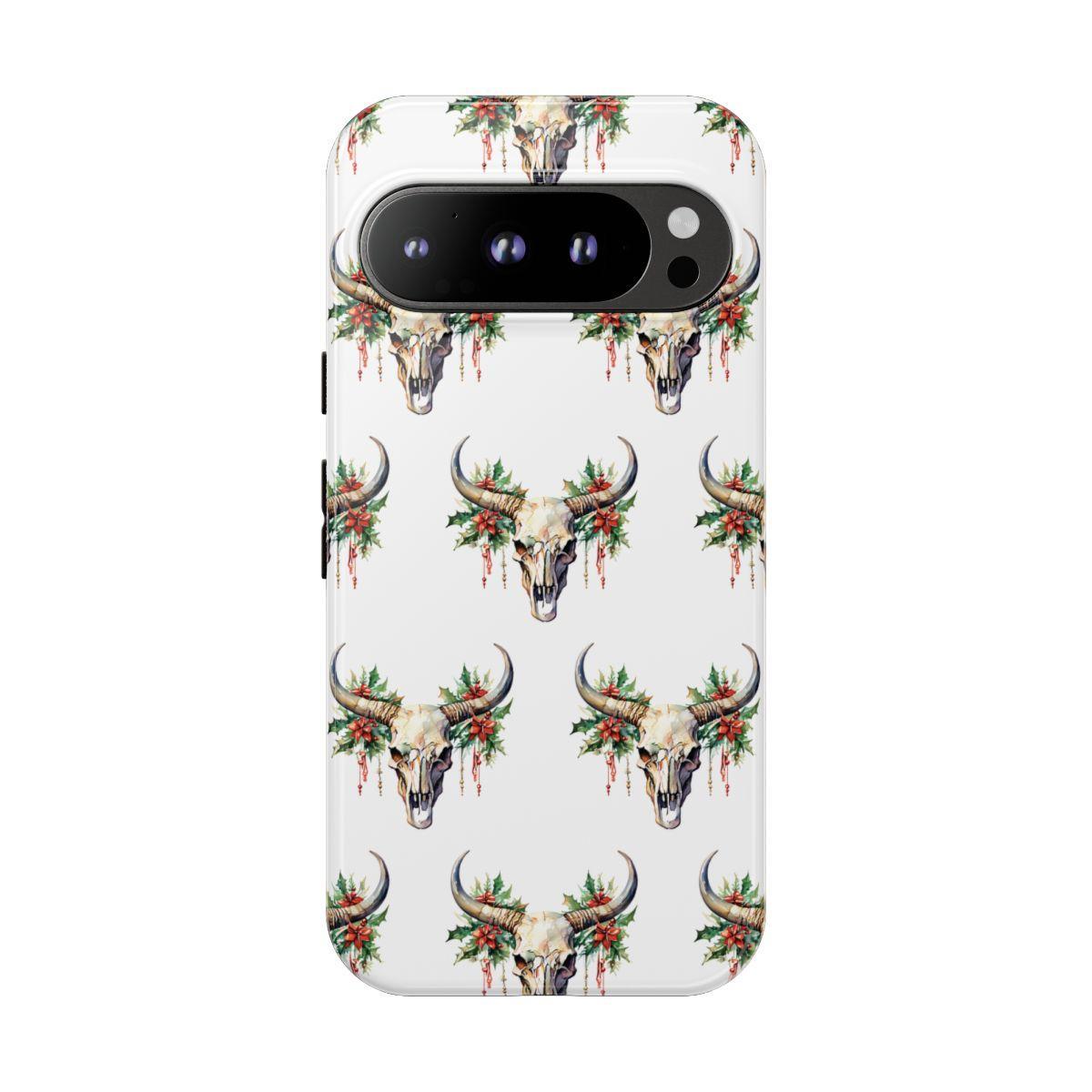 Christmas Bull Skull Tough Case