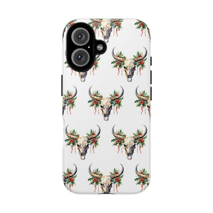 Christmas Bull Skull Tough Case