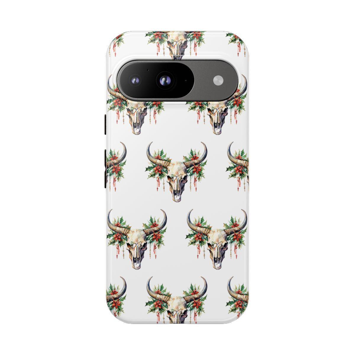 Christmas Bull Skull Tough Case
