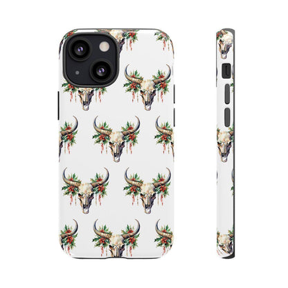 Christmas Bull Skull Tough Case