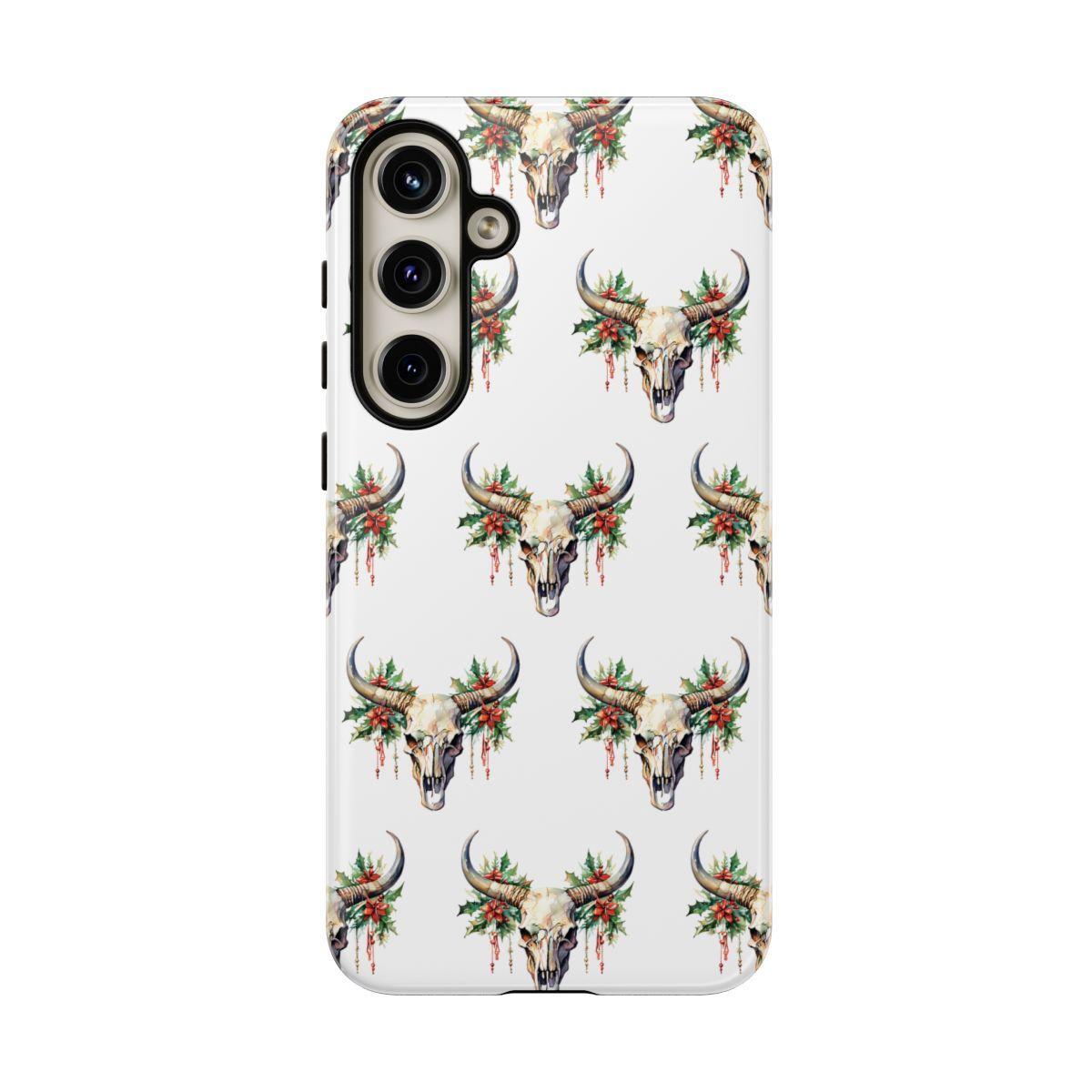Christmas Bull Skull Tough Case