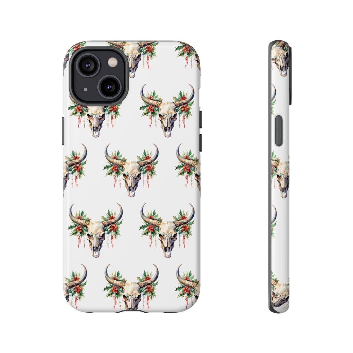 Christmas Bull Skull Tough Case