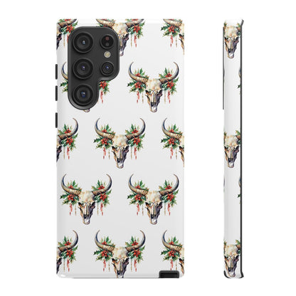 Christmas Bull Skull Tough Case