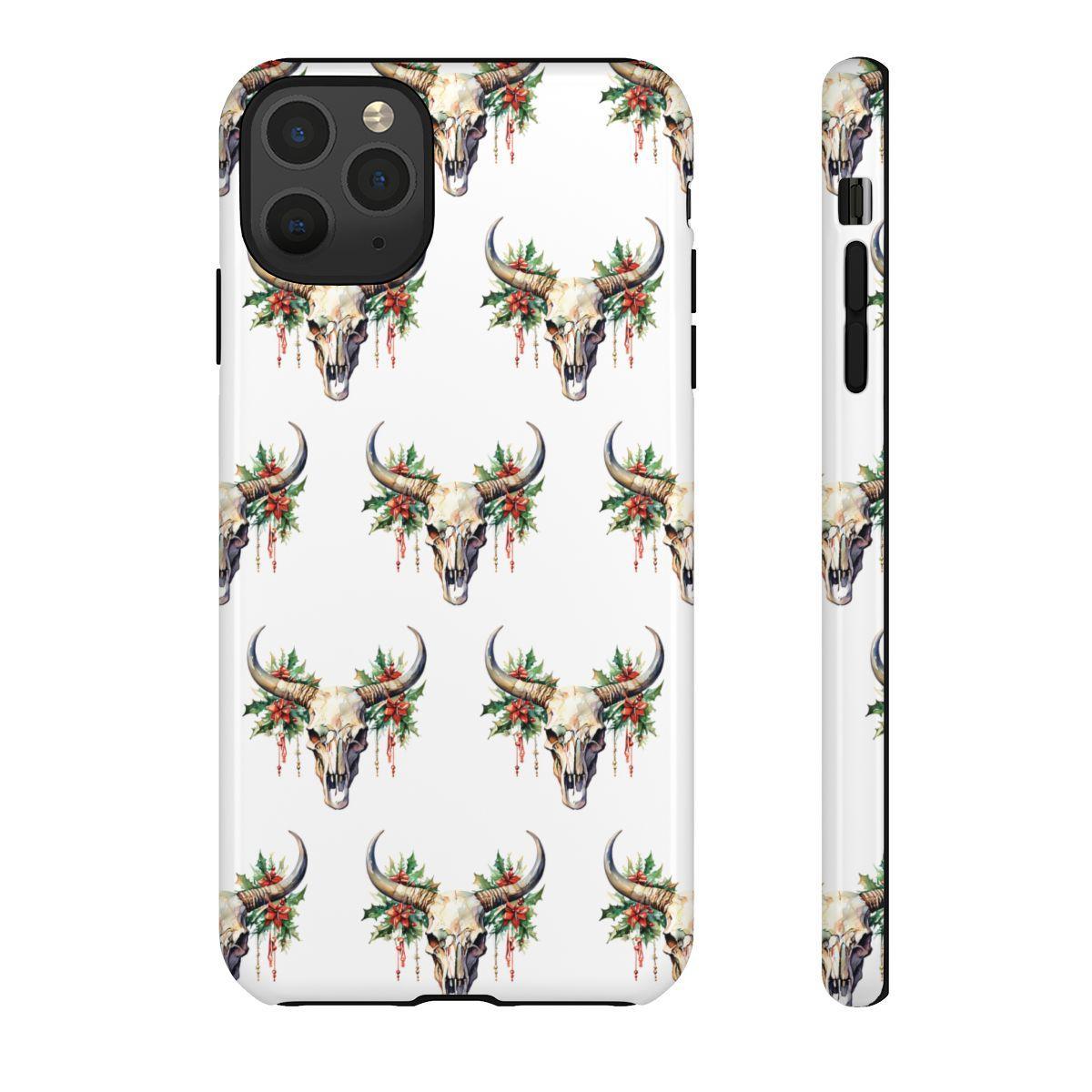 Christmas Bull Skull Tough Case