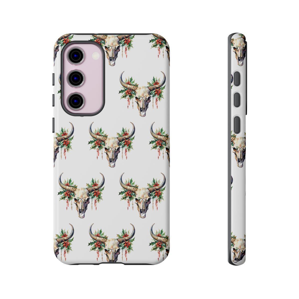 Christmas Bull Skull Tough Case