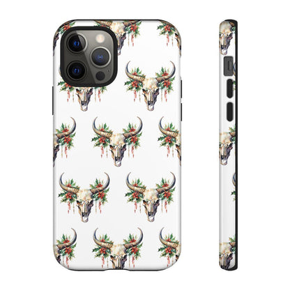 Christmas Bull Skull Tough Case