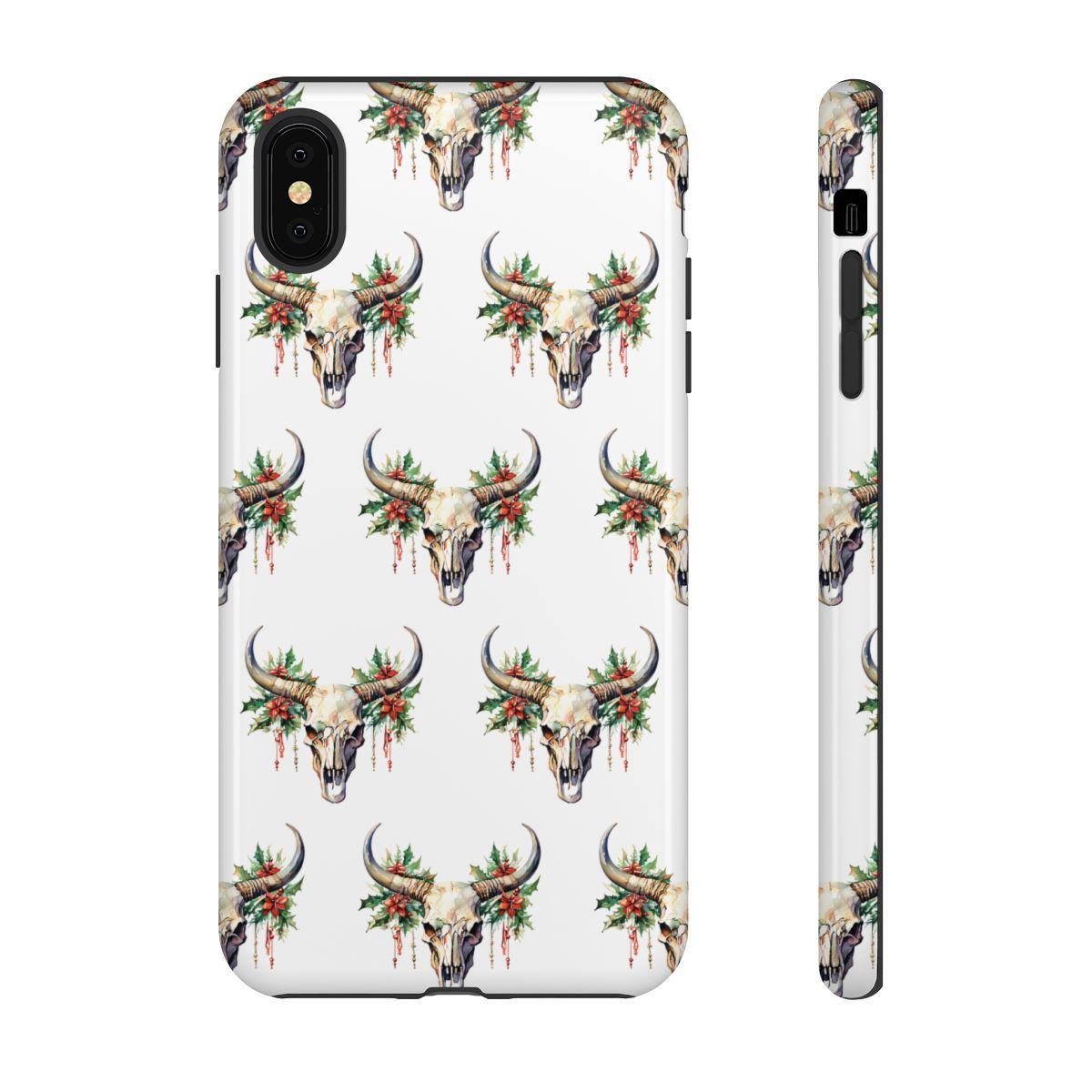 Christmas Bull Skull Tough Case