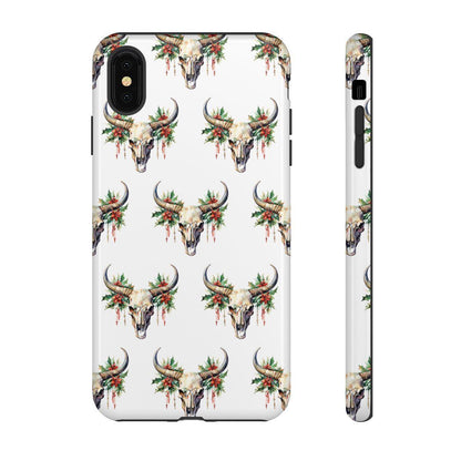 Christmas Bull Skull Tough Case