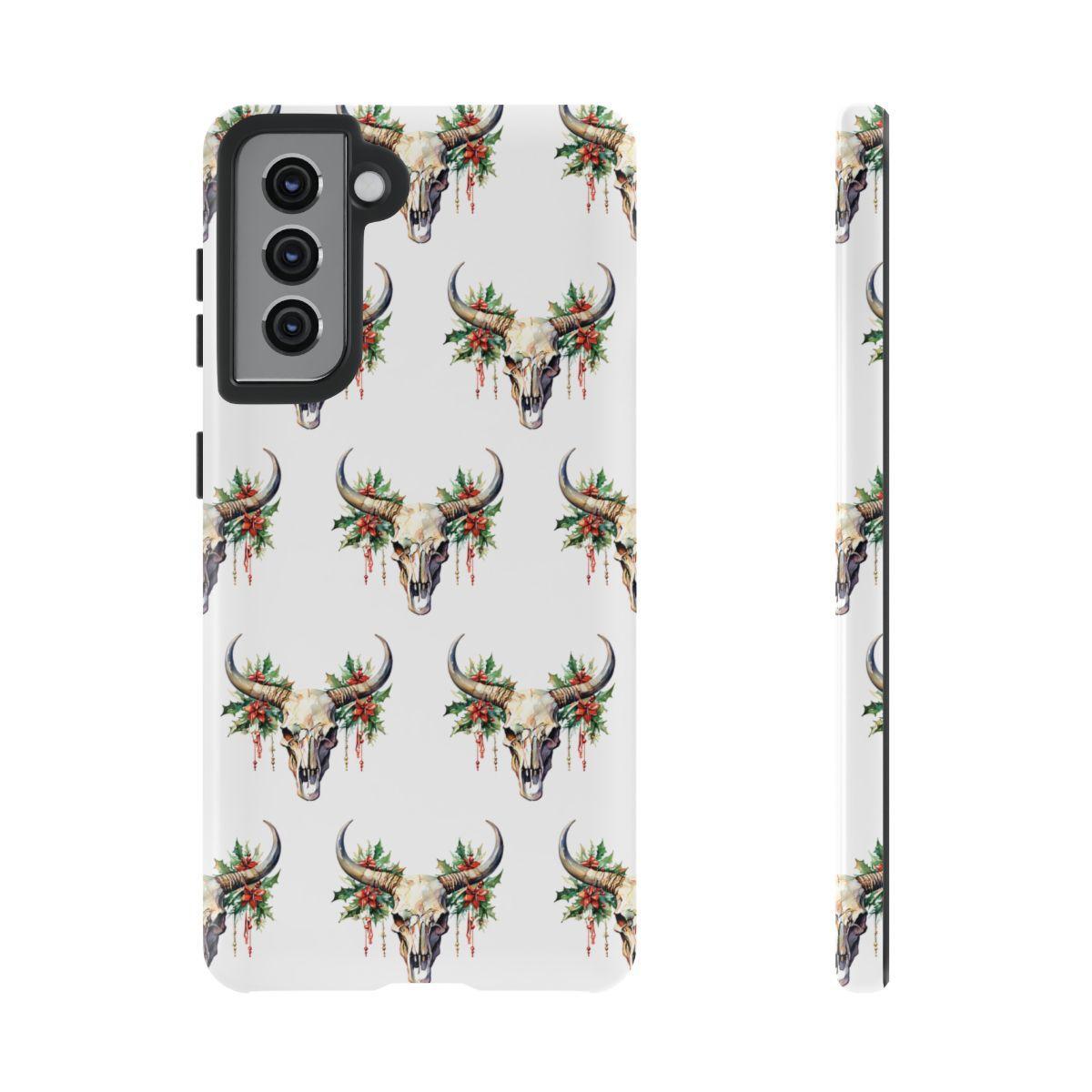Christmas Bull Skull Tough Case