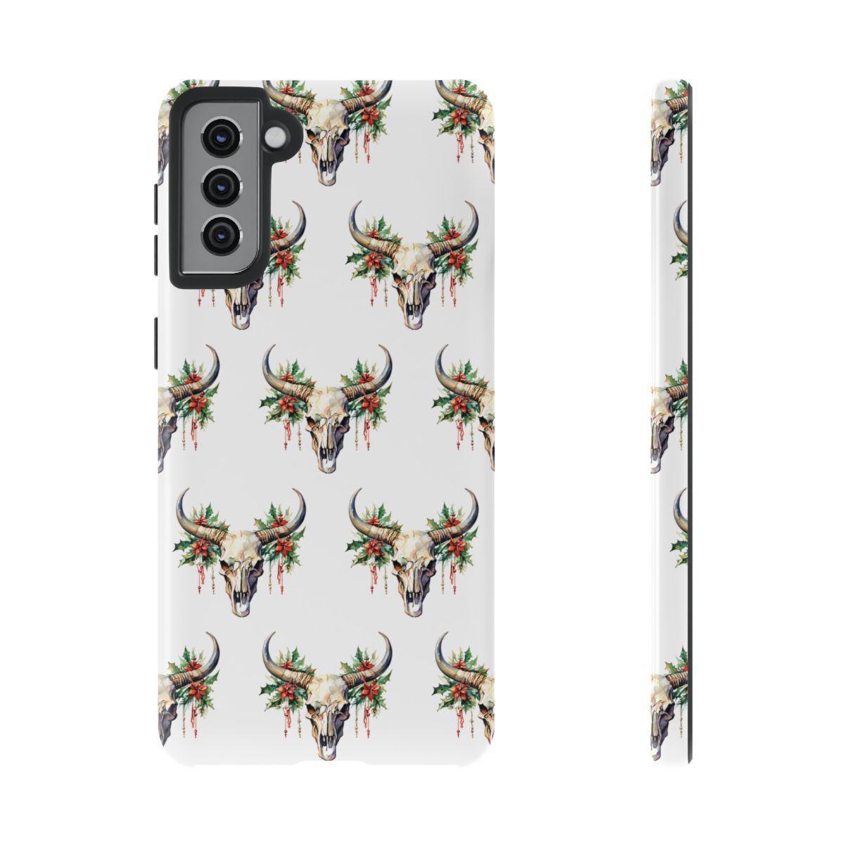 Christmas Bull Skull Tough Case
