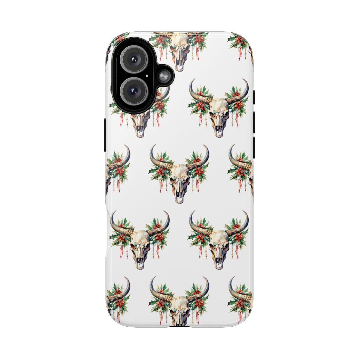 Christmas Bull Skull Tough Case