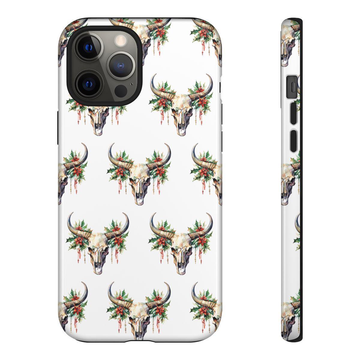 Christmas Bull Skull Tough Case