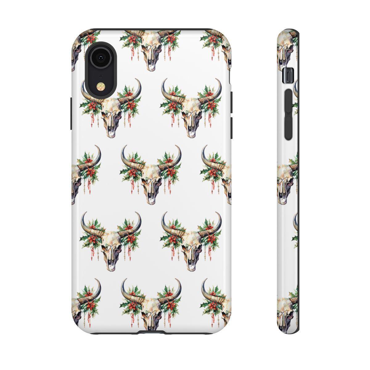Christmas Bull Skull Tough Case