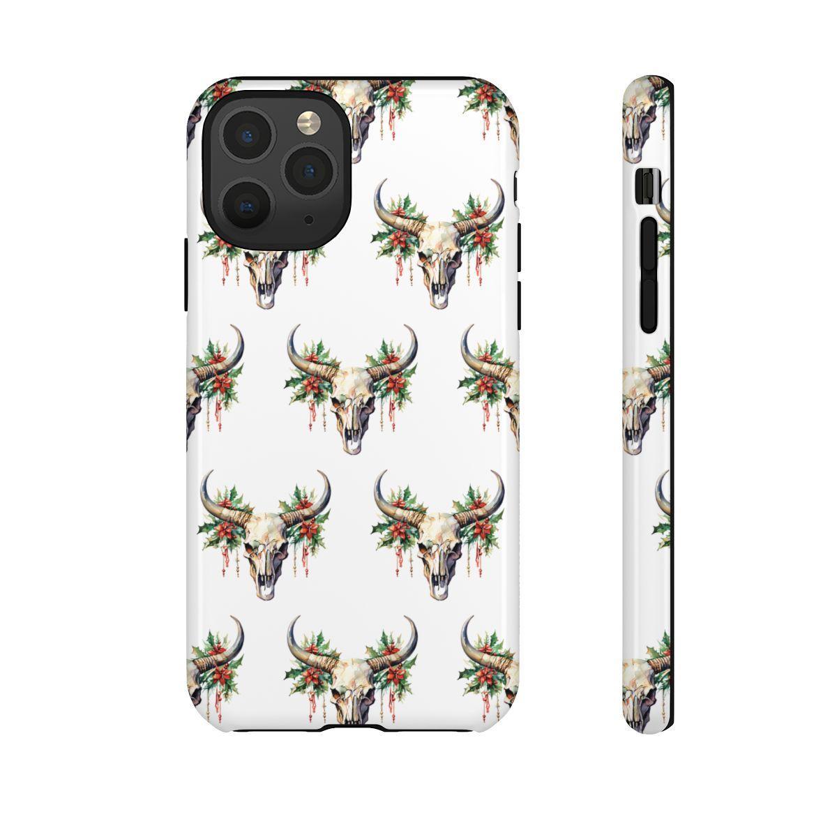 Christmas Bull Skull Tough Case