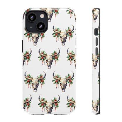 Christmas Bull Skull Tough Case