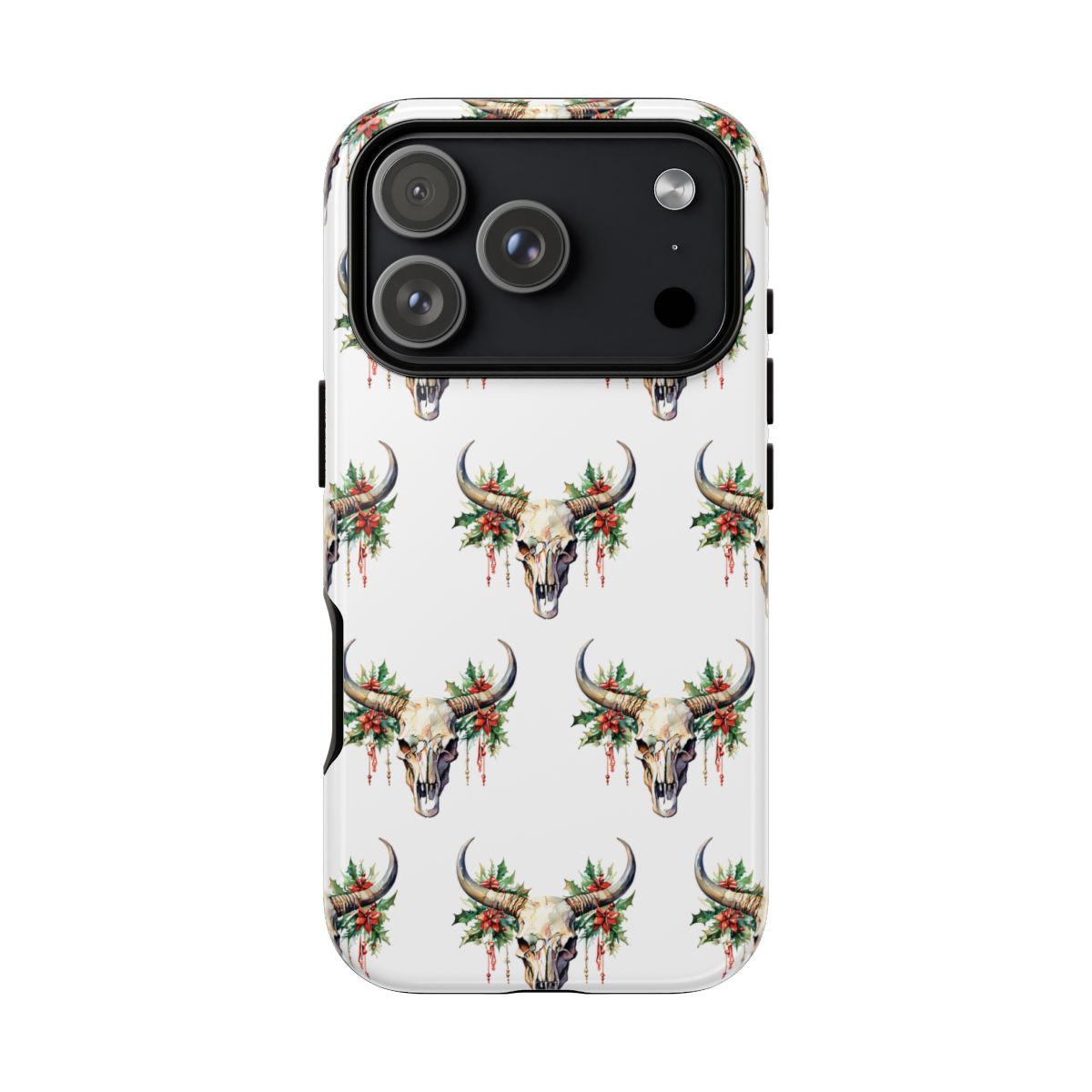 Christmas Bull Skull Tough Case - iPhone 18 Pro