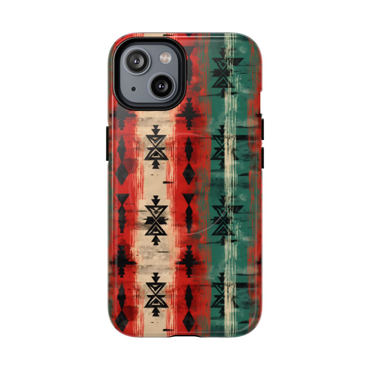 Christmas Grunge Aztec Magnetic Case