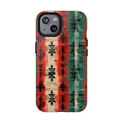 Christmas Grunge Aztec Magnetic Case