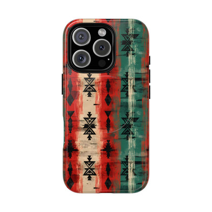 Christmas Grunge Aztec Magnetic Case