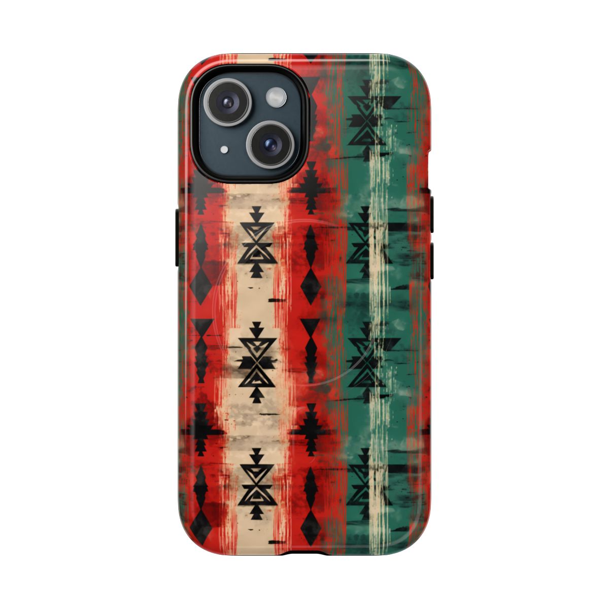 Christmas Grunge Aztec Magnetic Case