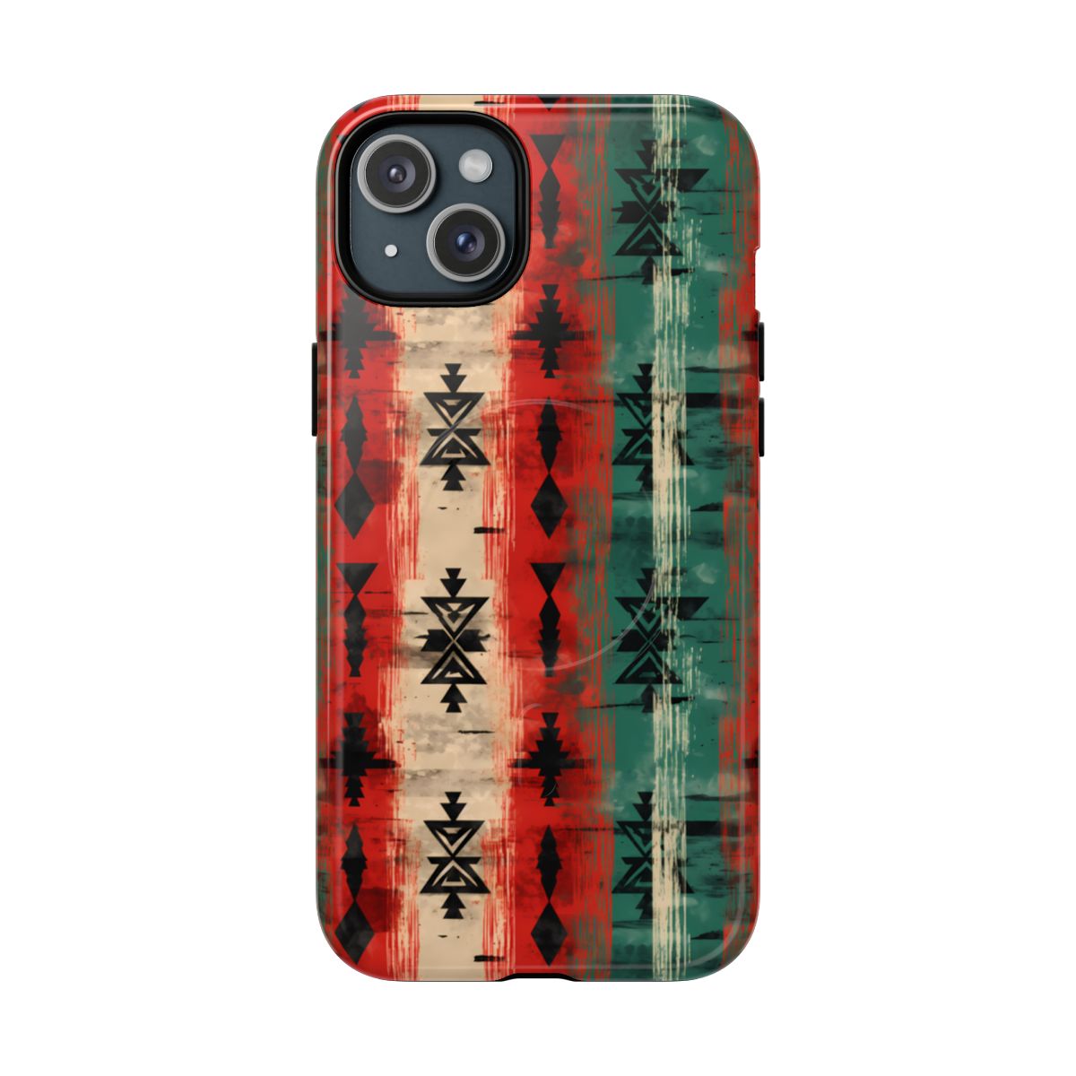 Christmas Grunge Aztec Magnetic Case