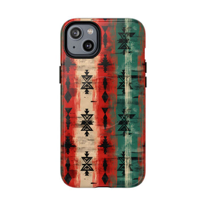 Christmas Grunge Aztec Magnetic Case
