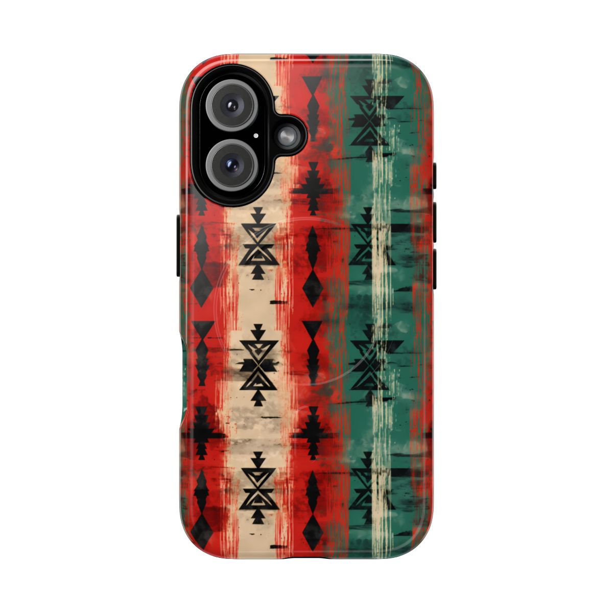 Christmas Grunge Aztec Magnetic Case