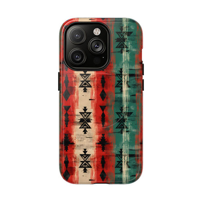 Christmas Grunge Aztec Magnetic Case