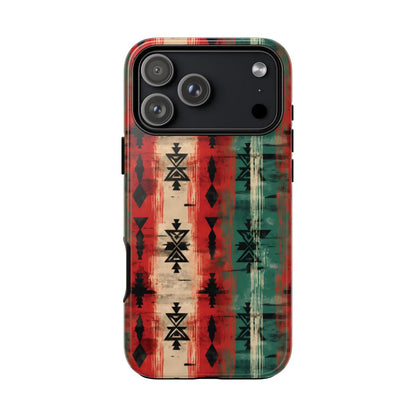 Christmas Grunge Aztec Tough Case - iPhone 18 Pro Max