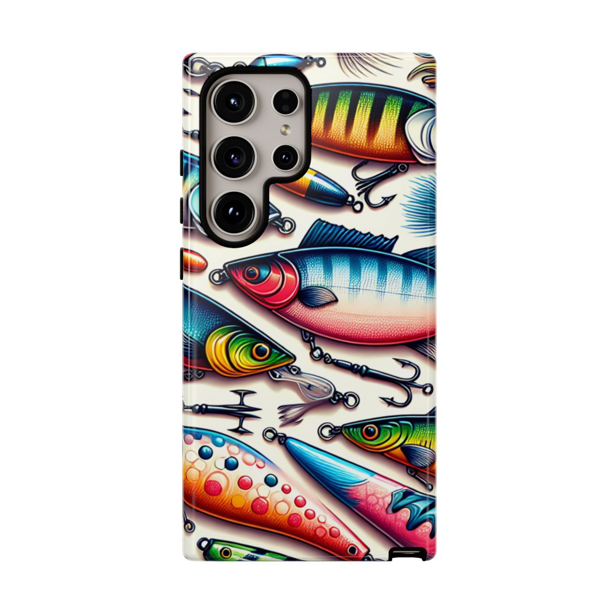 Colorful Fishing Lures Tough Case