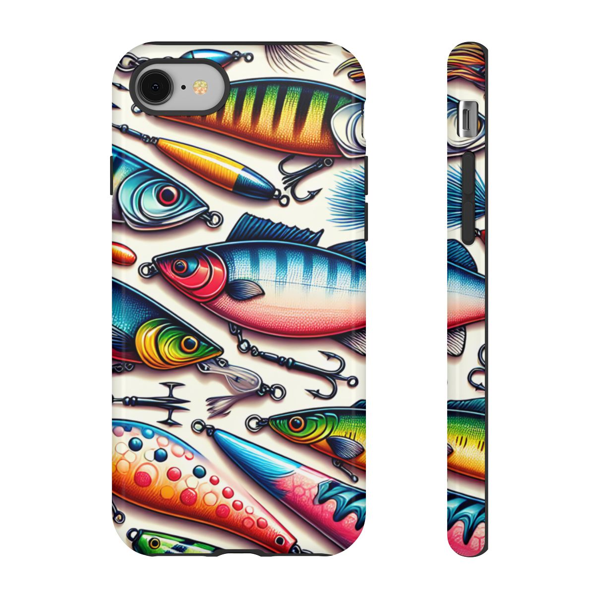Colorful Fishing Lures Tough Case